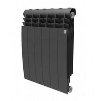 Радиатор алюминиевый секционный Royal Thermo Biliner Alum Noir Sable 500 х 10 секций