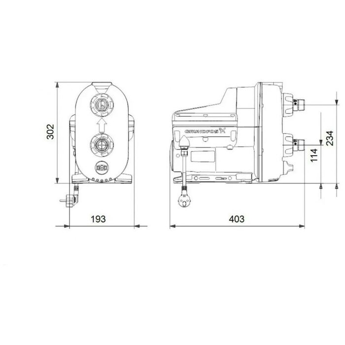Насосная установка SCALA2 3-45 Grundfos (93013252 Грундфос)