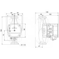 Насос циркуляционный ALPHA1 L 25-60 Grundfos (99199612 Грундфос)