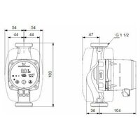 Насос циркуляционный ALPHA2 25-40 Grundfos (99420002 Грундфос)