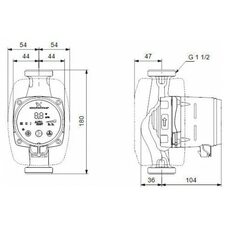 Насос циркуляционный ALPHA2 25-40 Grundfos (99420002 Грундфос)