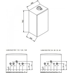 Котел газовый настенный конденсационный Baxi LUNA Duo-tec E 1.28 (A7720024 Бакси)