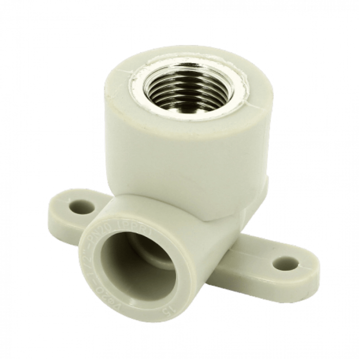 Колено настенное с металлической внутренней резьбой 20x1/2" PPR FV-Plast