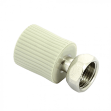Переходник с накидной гайкой и вварным латунным патрубком PPR 20х1/2" FV-Plast