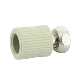 Переходник с накидной гайкой и вварным латунным патрубком PPR 20х1/2" FV-Plast