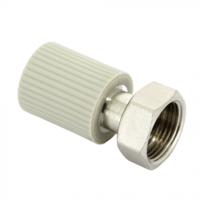 Переходник с накидной гайкой и вварным латунным патрубком PPR 20х3/4" FV-Plast