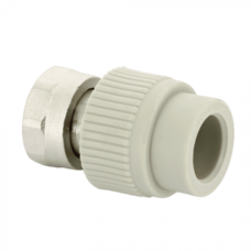 Переходник с накидной гайкой и вварным латунным патрубком PPR 25х1" FV-Plast