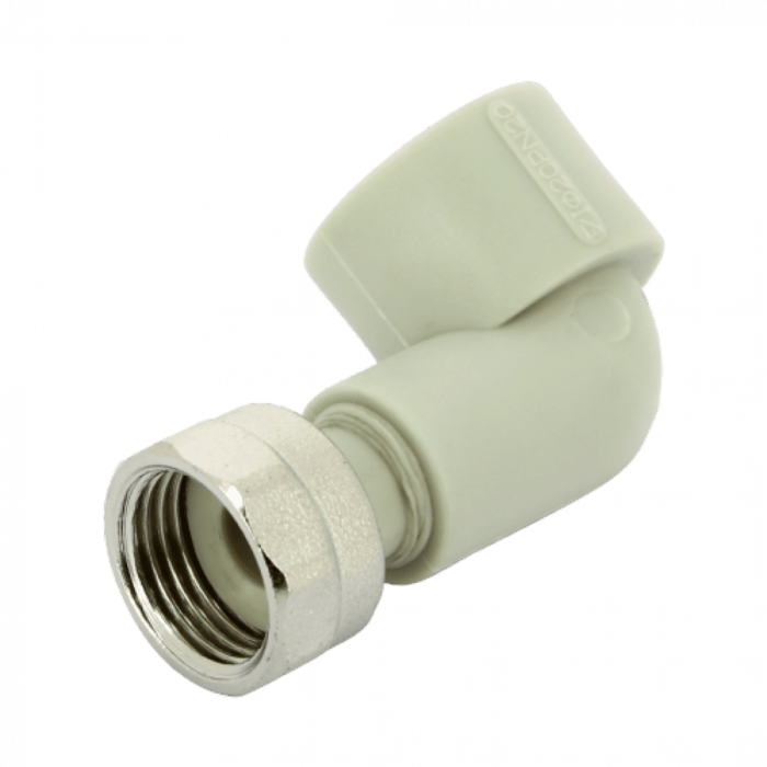 Угольник PPR с накидной гайкой 20x1/2" FV-Plast
