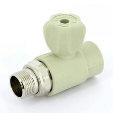Кран шаровой радиаторный 25x3/4" НР, прямой PPR FV-Plast