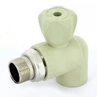 Кран шаровой радиаторный 25x3/4" НР, угловой PPR FV-Plast
