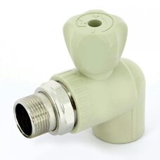 Кран шаровой радиаторный 25x3/4" НР, угловой PPR FV-Plast