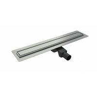Душевой трап Timo Basic Steel Steel 80см с декоративной панелью из нержавеющей стали (Тимо)