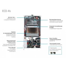 Котел газовый настенный Baxi ECO-4S 18F (7659669-- Бакси)