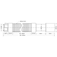 Гофра для раковины 32/40/50 500 мм McALPINE MRMF105S