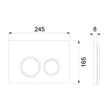 Инсталляция для унитазов TECE TECEspring (S401104) 4 в 1 со смывным бачком и с круглой кнопкой смыва черная матовая (ТЕСЕ)
