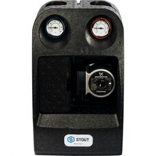 Насосная группа с прямым контуром 1" с насосом Grundfos UPSO 25-65 180 в теплоизоляции Stout