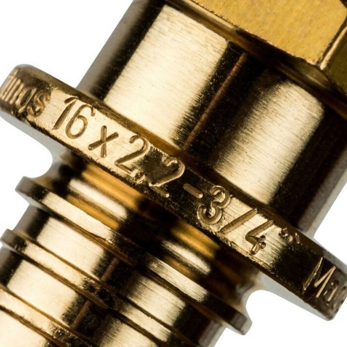 Переходник с наружной резьбой 16xR 3/4" для труб из сшитого полиэтилена Stout