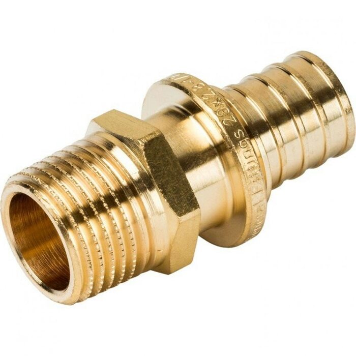Переходник с наружной резьбой 20xR 1/2" для труб из сшитого полиэтилена Stout
