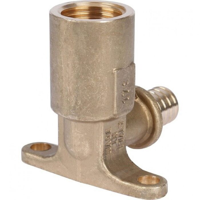 Угольник настенный с длинным нарезным патрубком 16-Rp 1/2" Stout