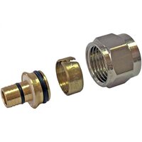 Фитинг компрессионный для труб PEX-AL-PEX 16х2,6х3/4" Stout
