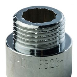Удлинитель 1/2"x15 хромированный Stout