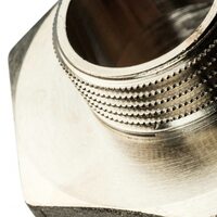 Ниппель НН переxодной 2"x1" никелированный Stout