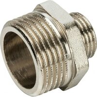 Ниппель НН переxодной 1"x1/2", никелированный Stout
