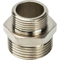 Ниппель НН переxодной 1"x3/4", никелированный Stout