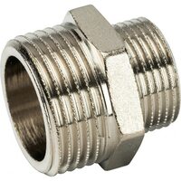 Ниппель НН переxодной 1"x3/4", никелированный Stout
