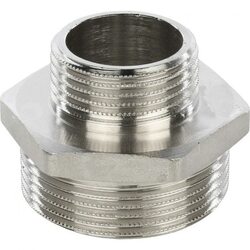 Ниппель НН переxодной 1 1/2"x1" никелированный Stout