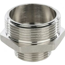 Ниппель НН переxодной 1 1/2"x1" никелированный Stout