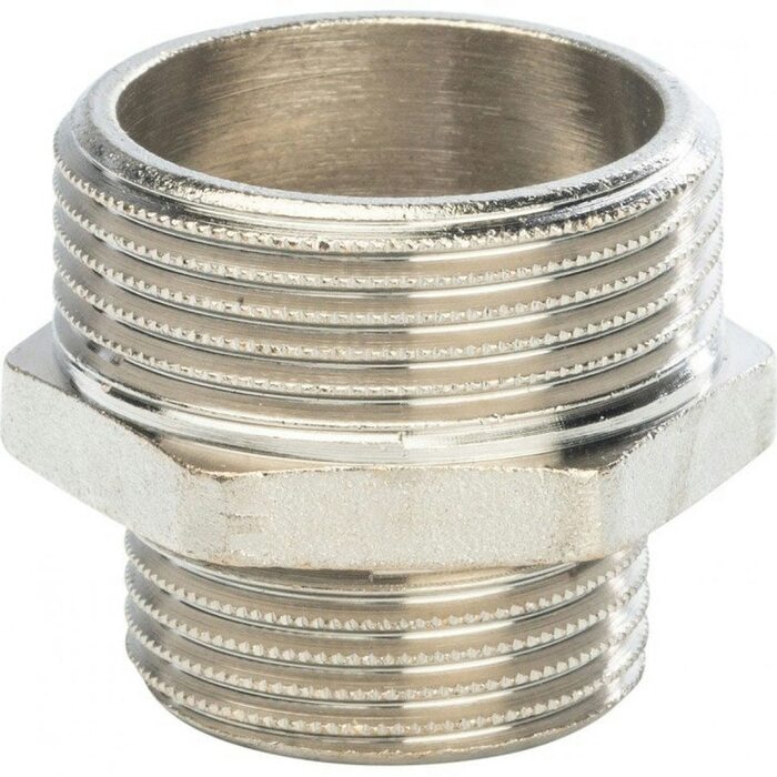 Ниппель НН переxодной 1 1/4"x1", никелированный Stout