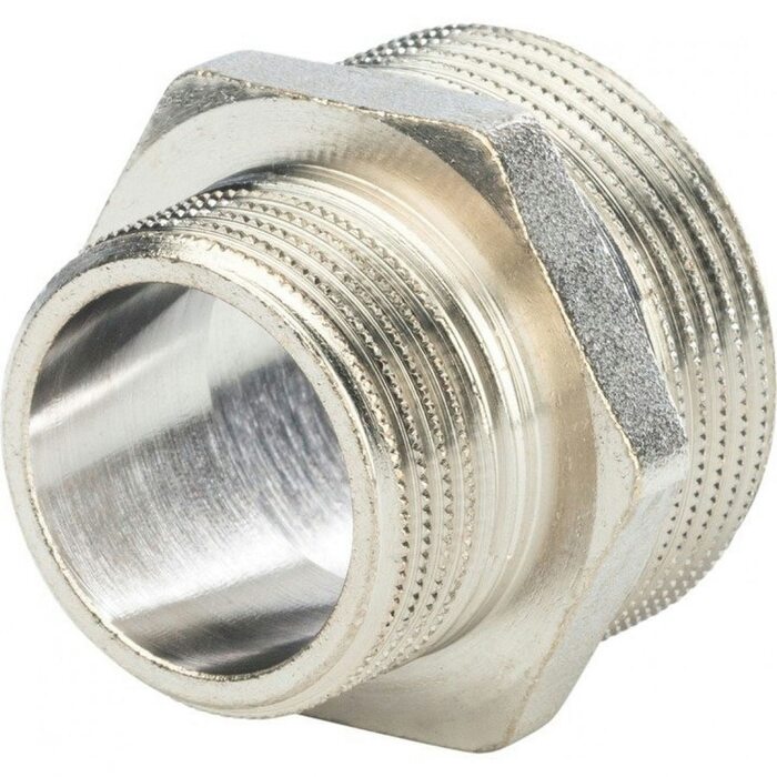 Ниппель НН переxодной 1 1/4"x1", никелированный Stout