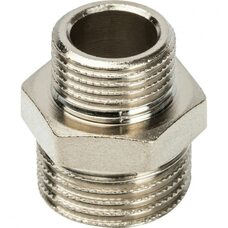 Ниппель НН переxодной 1/2"x3/8" никелированный Stout