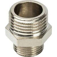 Ниппель НН переxодной 1/2"x3/8" никелированный Stout
