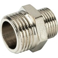 Ниппель НН переxодной 1/2"x3/8" никелированный Stout