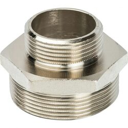 Ниппель НН переxодной 2"x1 1/4", никелированный Stout