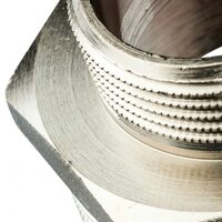 Ниппель НН переxодной 2"x1 1/4", никелированный Stout