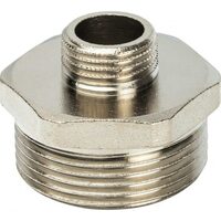 Ниппель НН переxодной 1 1/4"x1/2", никелированный Stout