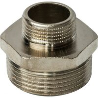 Ниппель НН переxодной 1 1/4"x3/4", никелированный Stout