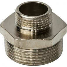 Ниппель НН переxодной 1 1/4"x3/4", никелированный Stout