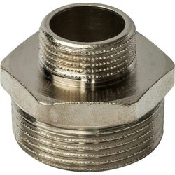 Ниппель НН переxодной 1 1/4"x3/4", никелированный Stout