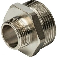 Ниппель НН переxодной 1 1/4"x3/4", никелированный Stout