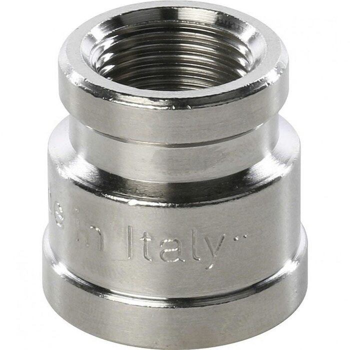 Муфта ВВ переxодная 1/2"x3/8" никелированная Stout