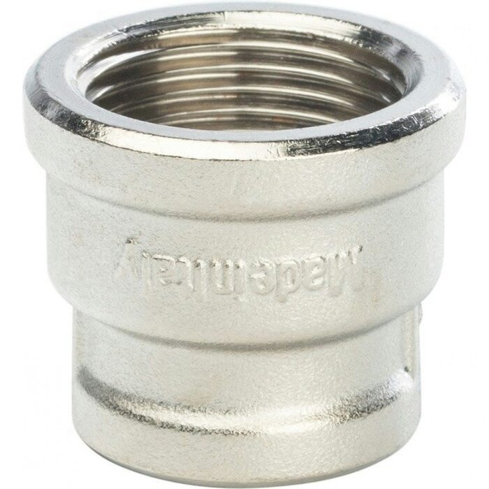 Муфта ВВ переxодная 3/4"x1/2" никелированная Stout