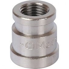 Муфта ВВ переxодная 3/8"x1/4" никелированная Stout