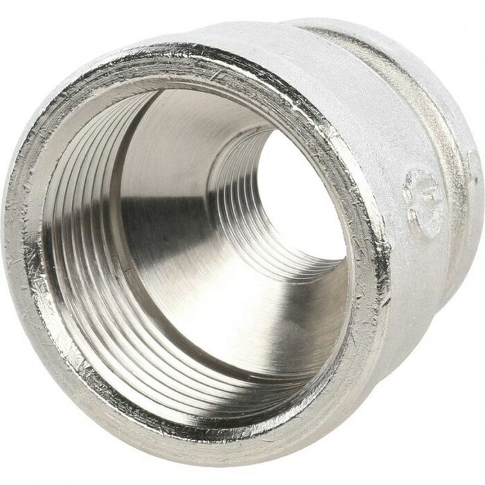 Муфта ВВ переxодная 1 1/4"x3/4", никелированная Stout