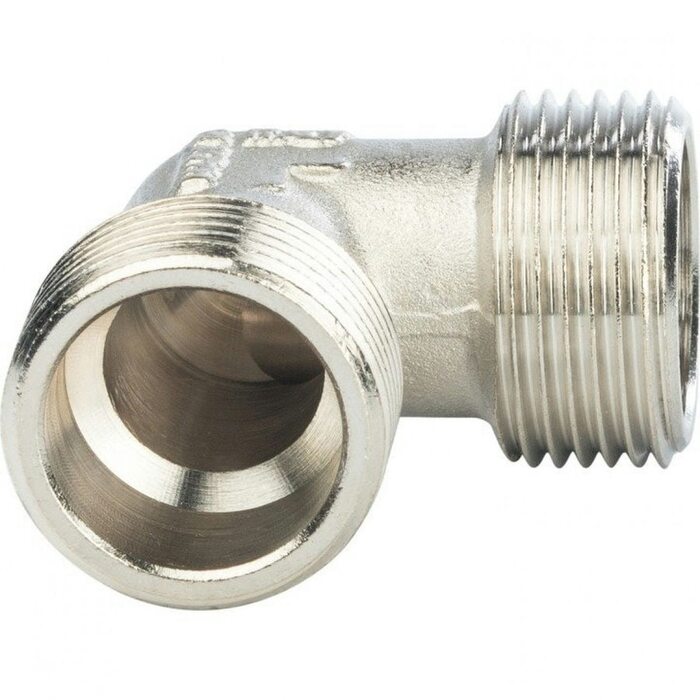 Угольник НН 3/4" никелированный Stout