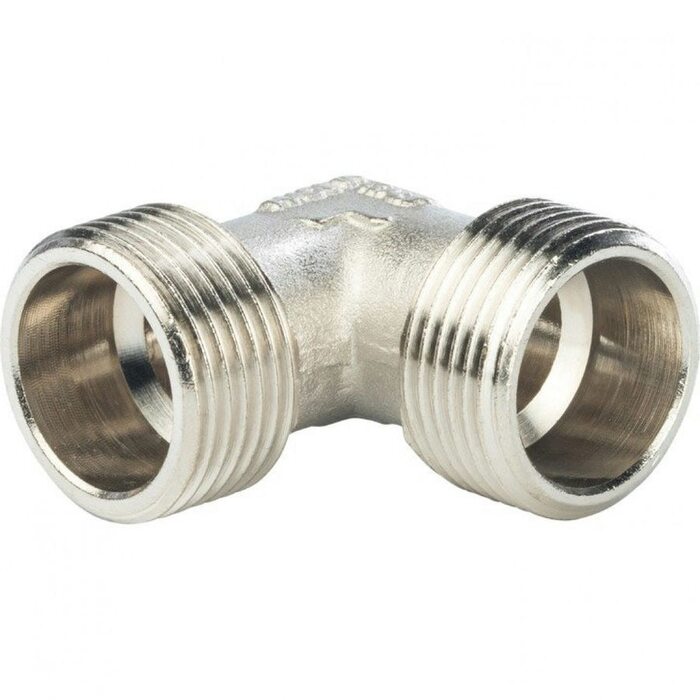 Угольник НН 3/4" никелированный Stout