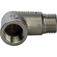 Угольник НВ 3/8" никелированный Stout